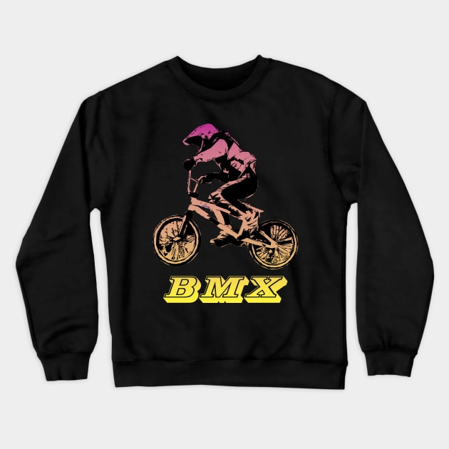 bmx Crewneck Sweatshirt by rickylabellevie